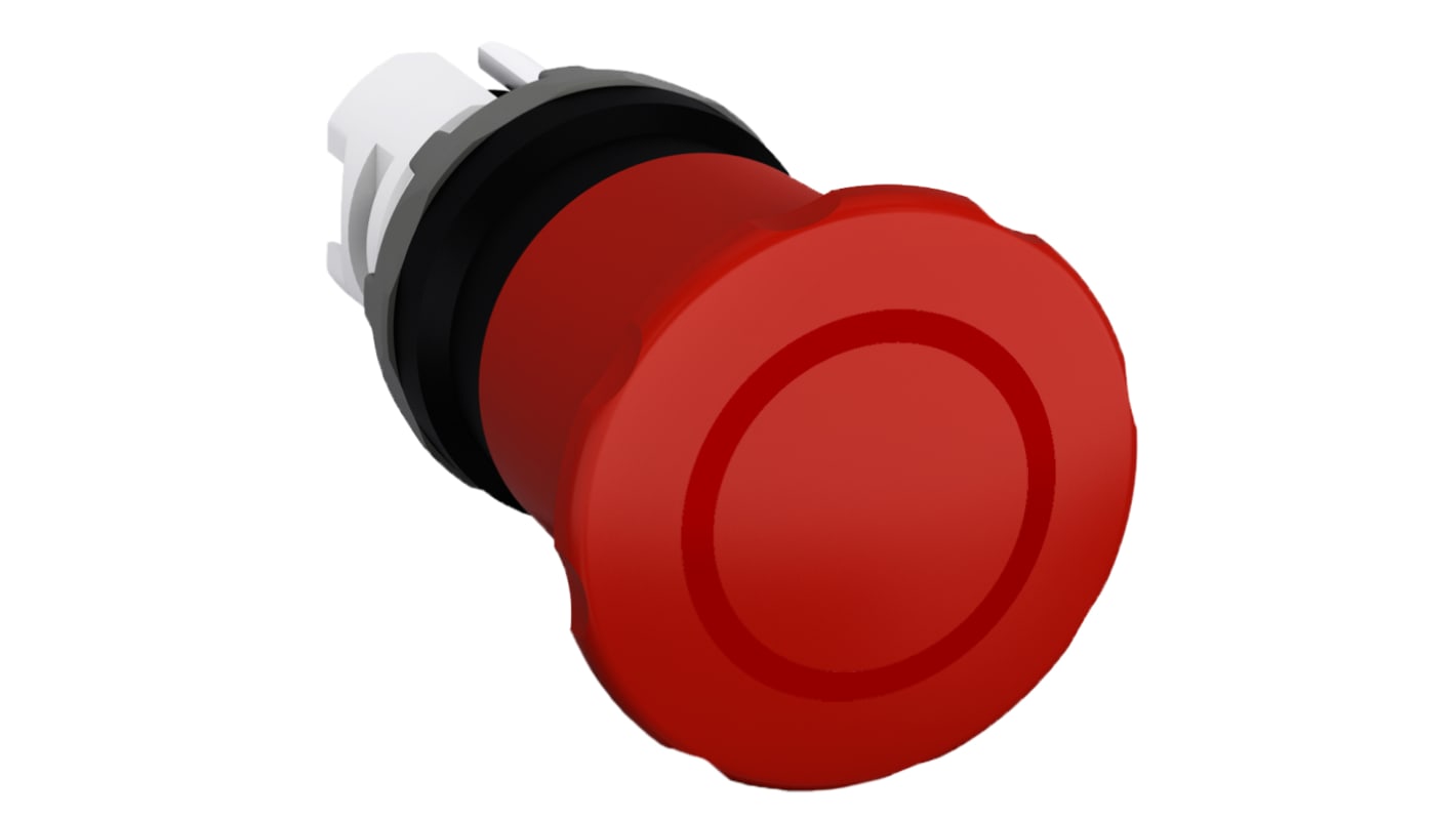Pulsante di arresto di emergenza ABB, montaggio a pannello, diametro foro 22 mm, in policarbonato, codice 1SFA611524R1001.