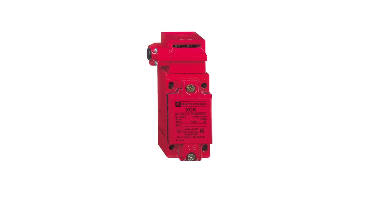 Interruttore di interblocco di sicurezza Telemecanique Sensors XCSB502, 2NA/1NC, IP67, 240V, 6A - Sicurezza avanzata con sblocco manuale e protezione IP67.