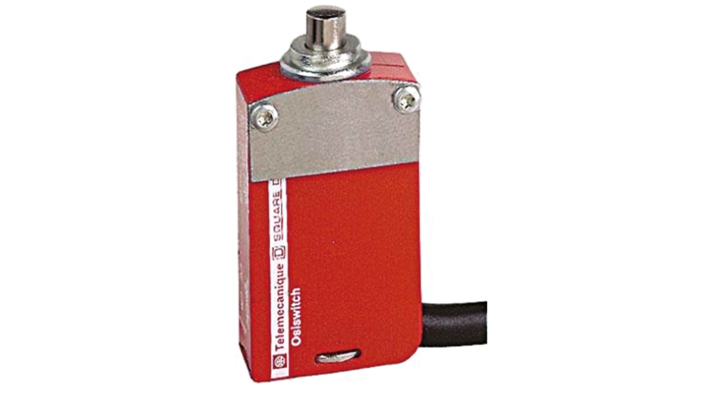 Telemecanique Sensors, interruttore di fine corsa XCSM4110L1, attuatore stantuffo, contatti N/C, protezione IP66/67, dimensioni 60mm x 30mm x 16mm.