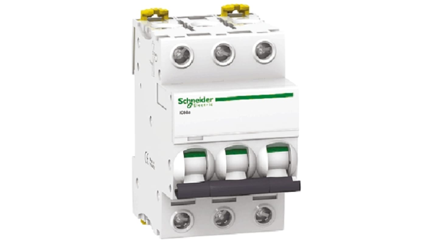 Interruttore magnetotermico Schneider Electric 3P 2A 6 kA, Tipo C - A9F74302: Protezione affidabile per circuiti industriali e commerciali. Conforme a IEC/EN 60898 e 60947-2.