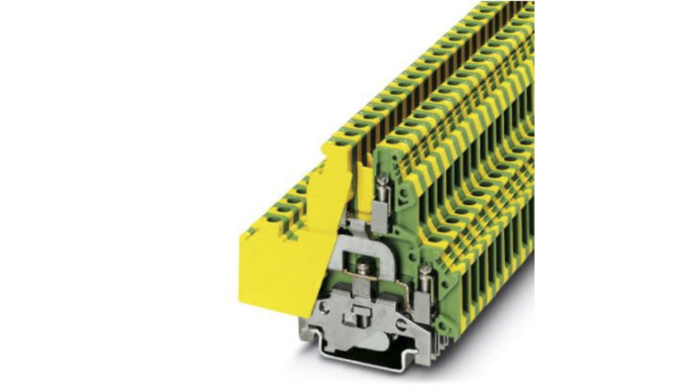 Morsetti portafusibili componibili Phoenix Contact 3007123 Serie TB, Verde/Giallo. Livello Doppio. Qualità e affidabilità per applicazioni industriali.