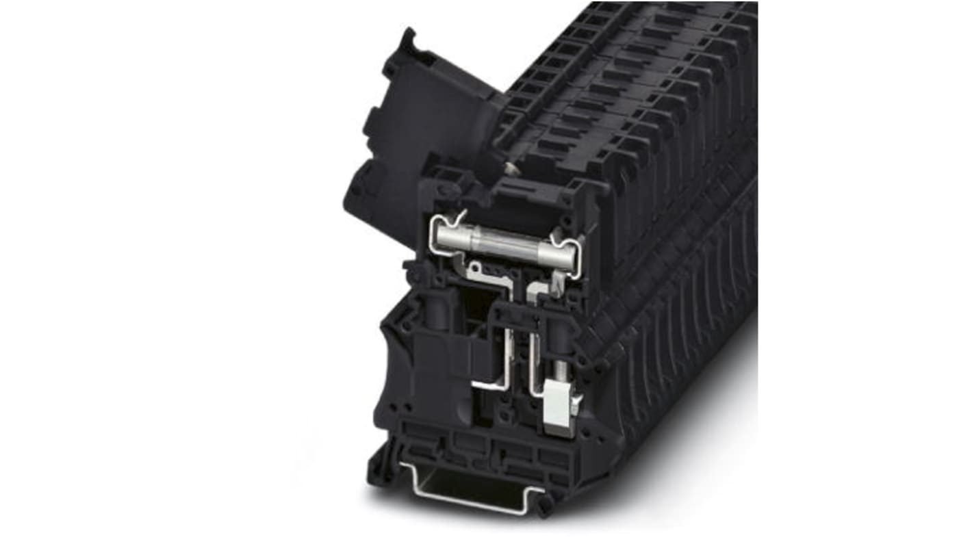 Morsetto portafusibile Phoenix Contact 3046401 Serie TB per connessioni sicure. Nero, livello Singolo, 10A.