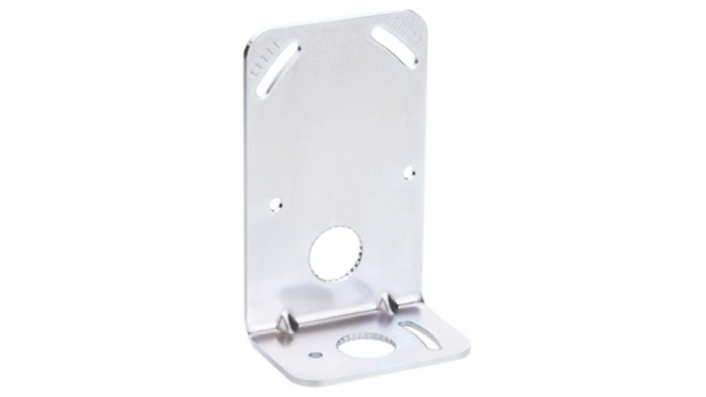 Staffa di montaggio Sick BEF-WN-DX50 per sensori DX50, DT50 e DS50, operativa da -30 a +65 gradi Celsius. Installazione semplice e precisa.