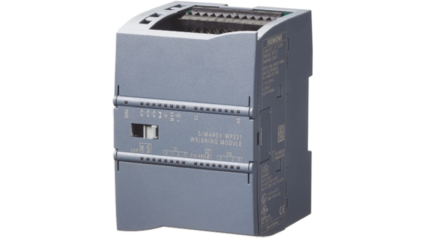 Modulo di espansione Siemens 7MH4960-2AA01 per PLC S7-1200, 4 ingressi digitali, 1 uscita analogica, montaggio su guida.