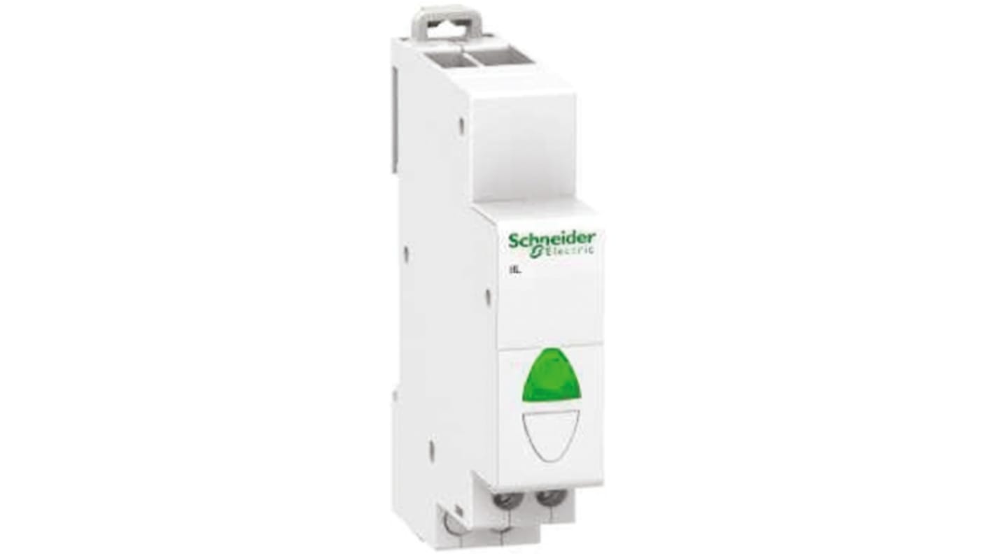 Indicatore LED Acti 9 Schneider Electric, tensione 48V, spia rossa/verde, montaggio a vite, unità luce pilota.
