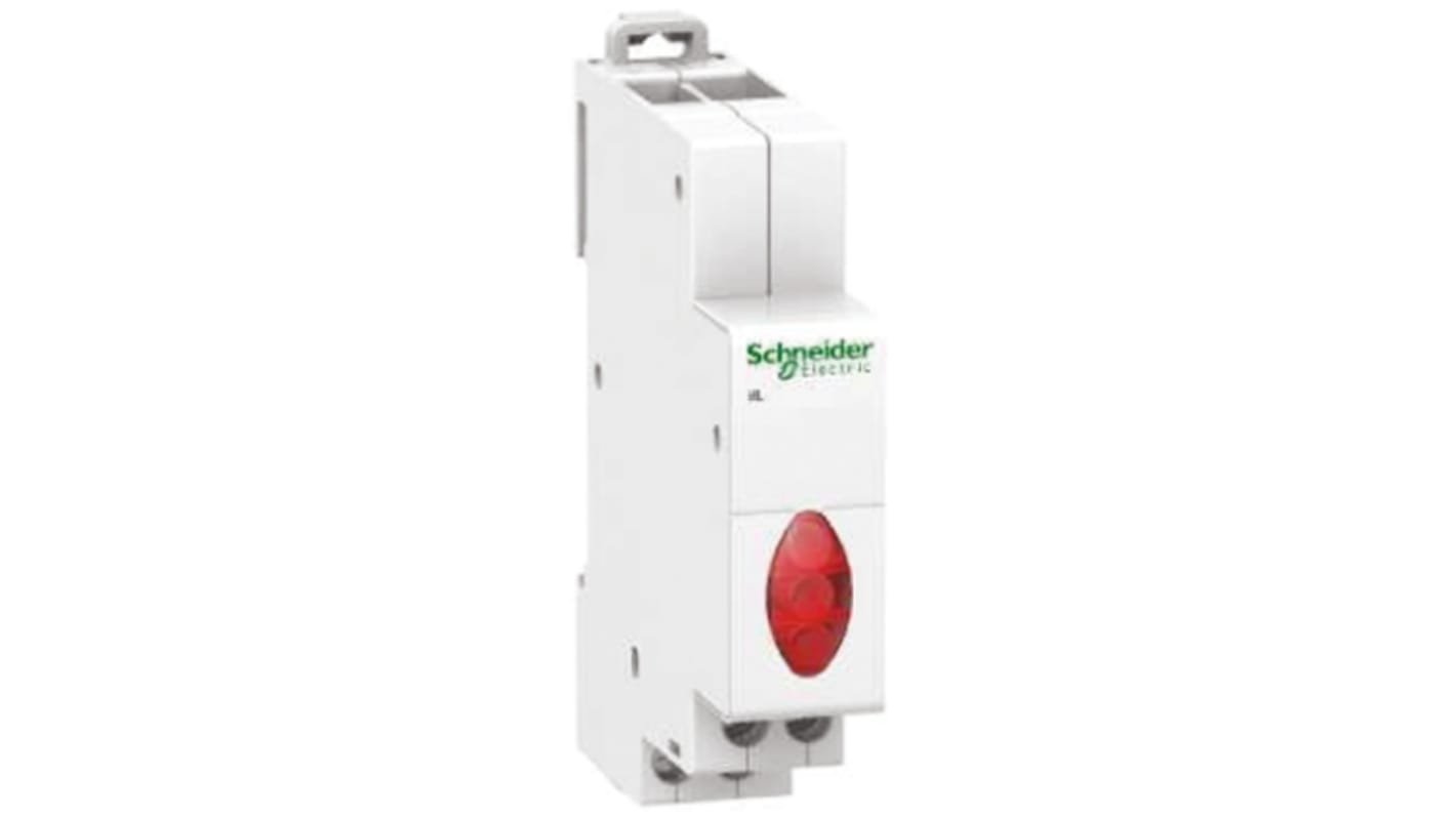 Schneider Electric A9E18327: Spia LED Acti9 iIL, 400V ca, rosso, LED, terminale a vite. Dispositivo essenziale per segnalare la presenza di tensione.