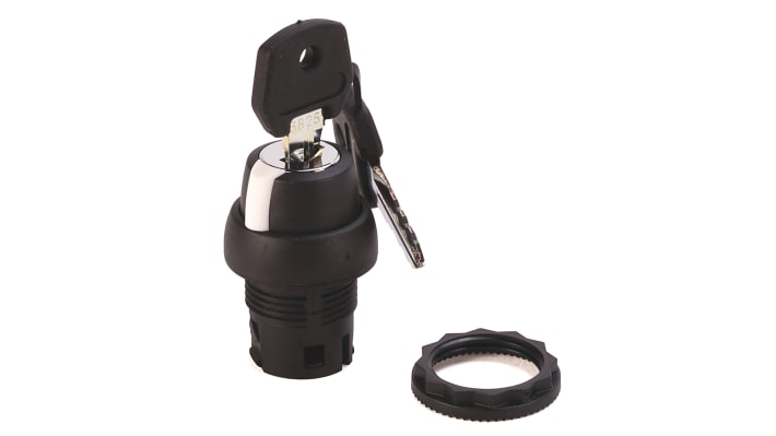 Interruttore Selettore a Chiave Allen Bradley 800FP-KM21 - 2 Posizioni, Chiave Ronis 3825 - Sicurezza Industriale - Resistente all'Acqua IP66.
