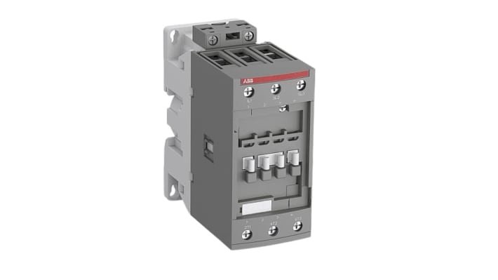 Contattore ABB 1SBL367001R1100 AF52-30-00-11, 3 poli, potenza 22 kW, corrente 100 A, bobina 24 V, dimensioni 55x125.5x111 mm.