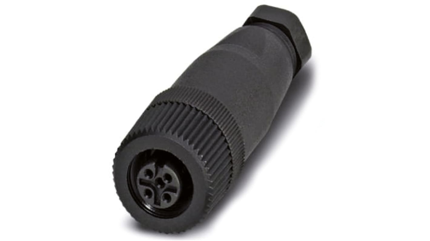 Connettore circolare femmina serie SACC-M12FS SPEEDCON Phoenix Contact 1681114. IP67, zinco pressofuso, IEC 61076-2-101. Ideale per automazione industriale.