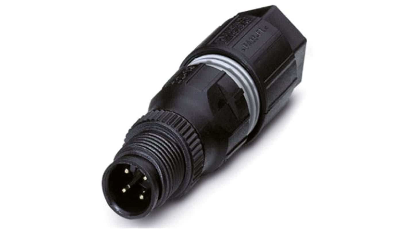 Connettore circolare maschio serie SACC-M12FS SPEEDCON Phoenix Contact 1641769. IP67, zinco pressofuso, ideale per automazione industriale.