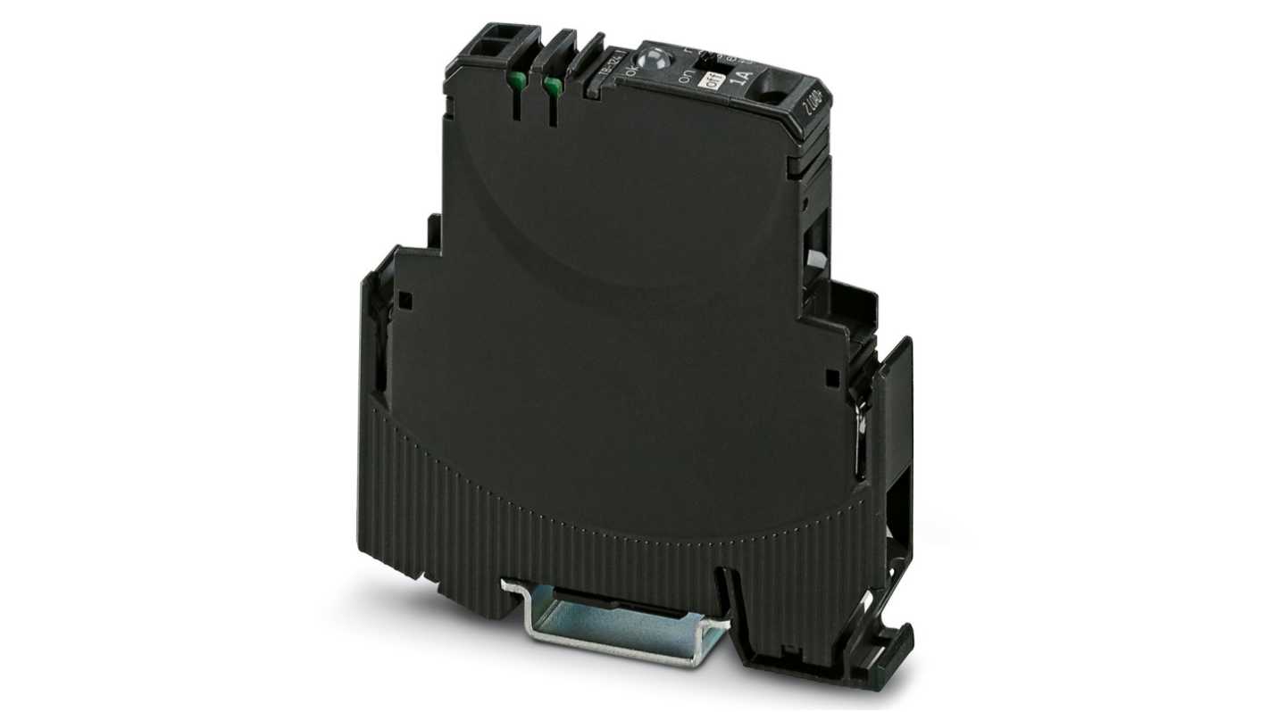 Interruttore elettronico di circuito Phoenix Contact, modello 0903042, per protezione selettiva a 24 V c.c. con limitazione di corrente.