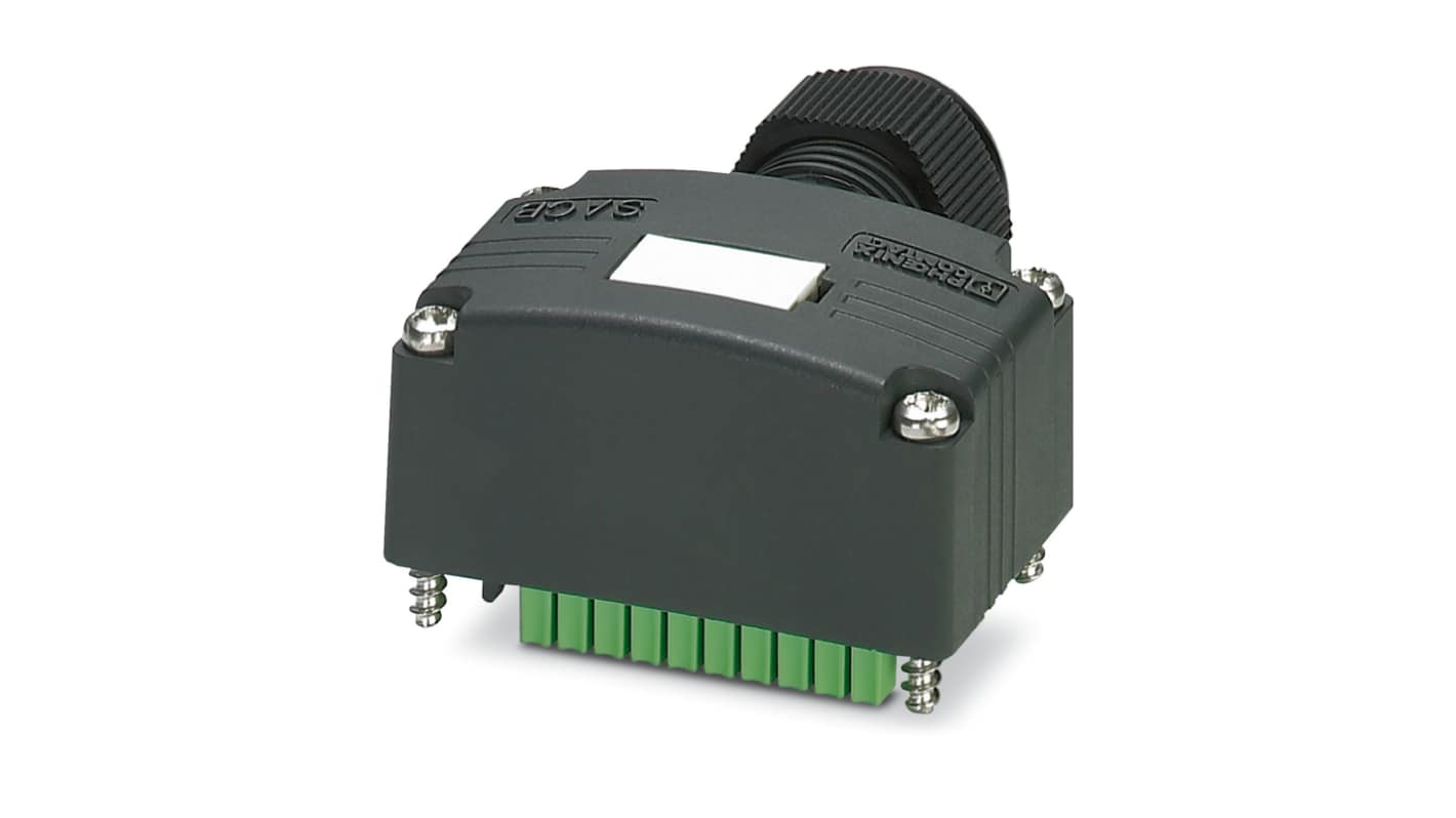 Custodia connettore M12 Phoenix Contact 1453229, 8 porte, IP65/IP67, tensione 120V, -25 a 80 °C, montaggio SPEEDCON.