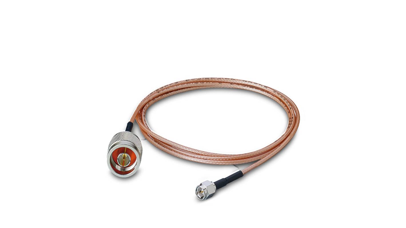 Cavo PLC Phoenix Contact 2867403, 1.2m, per collegamento modulo radio ad antenna, adattatore RAD-PIG_ e RAD-CAB_.