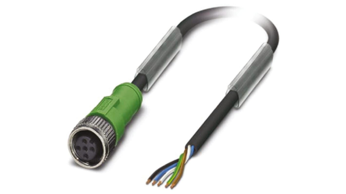 Cavo sensore/attuatore Phoenix Contact M12 Femmina (1683374) senza terminazione, 4 vie, cavo PUR, IP67, -25 → +90 °C.