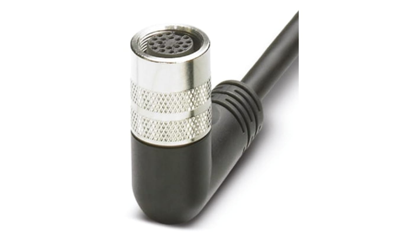 Cavo assemblato sistema bus M12 Speedcon Phoenix Contact 1693733, connettore M12 angolato, codifica A, lunghezza 10m. Compatibile con CANopen e DeviceNet, temperatura -25/+90 °C, IP67.