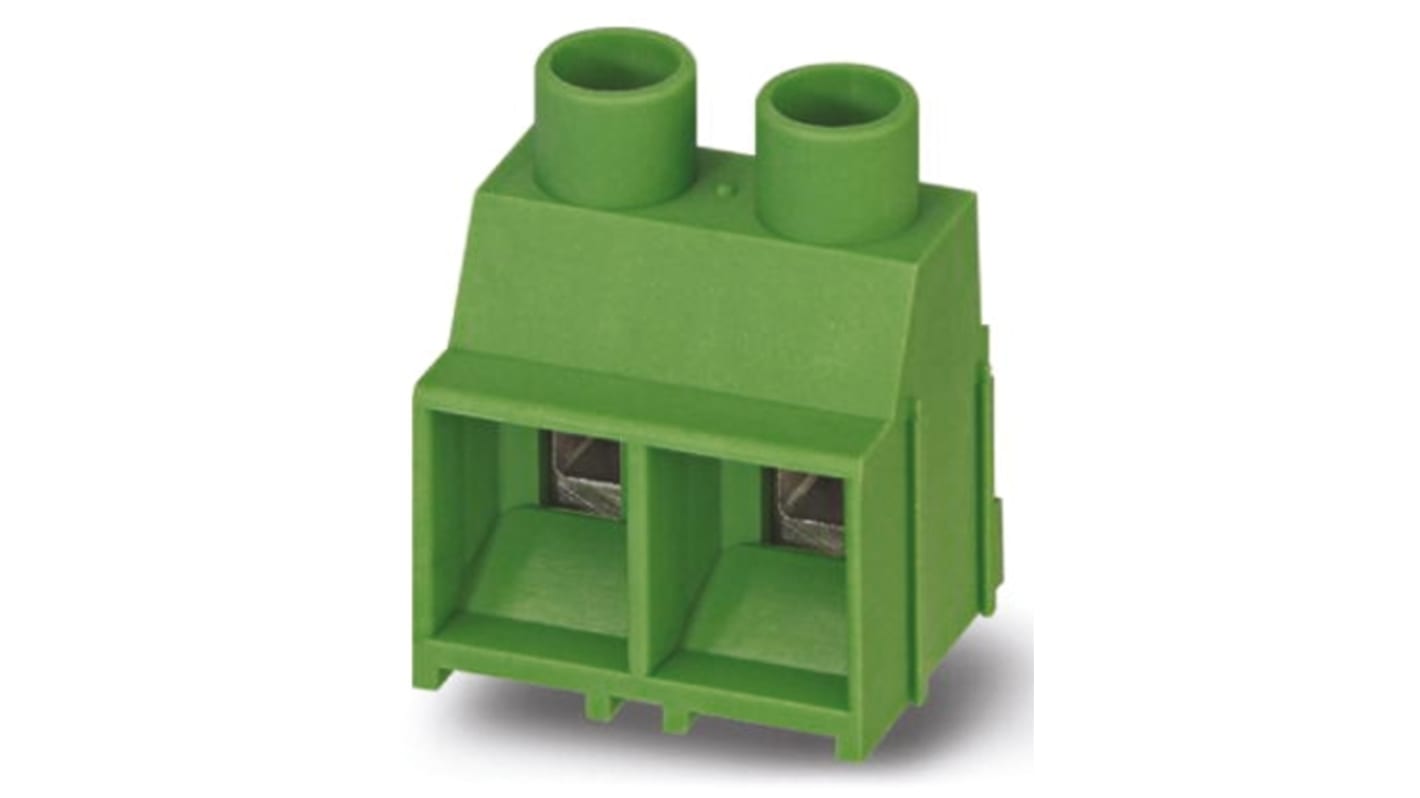 Morsettiera ad alta tensione Phoenix Contact COMBICON MKDS 5 1907432 per circuiti stampati, passo 9,52 mm, 600V. Con connessione a vite per cavi rigidi e intrecciati.