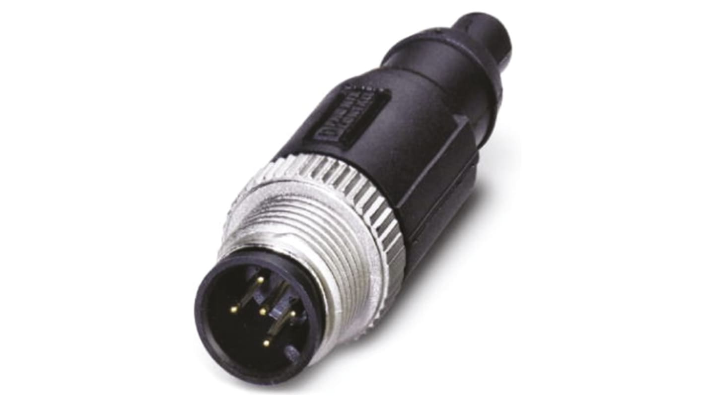 Connettore circolare maschio Phoenix Contact SACC M12 5 poli, IP67, resistente, ideale per reti CANopen®.