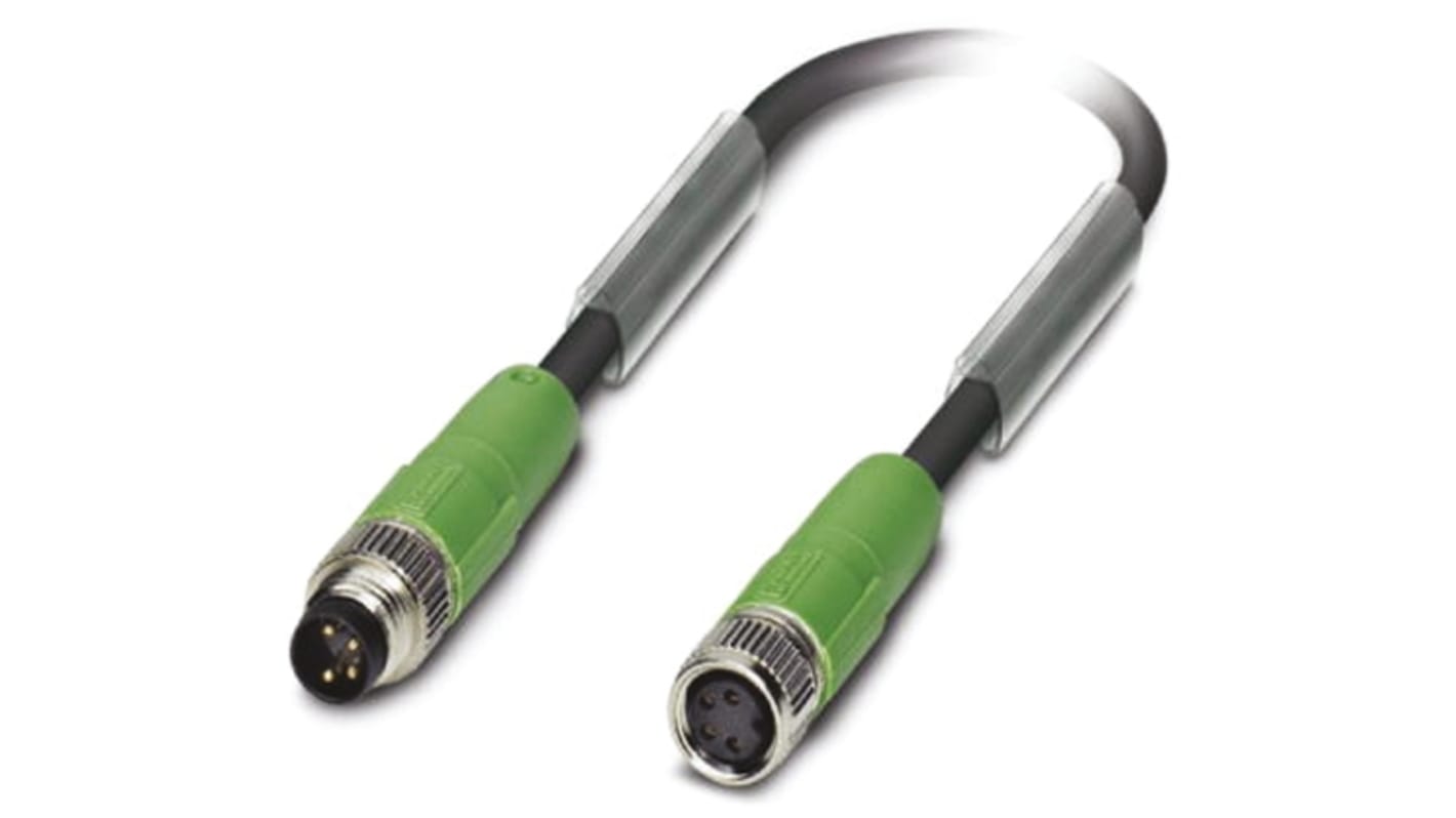 Cavo sensore/attuatore Phoenix Contact M8 1574603, 3m, 4 vie, PUR, IP67, -25 → +90 °C - Resistente e certificato per applicazioni industriali.