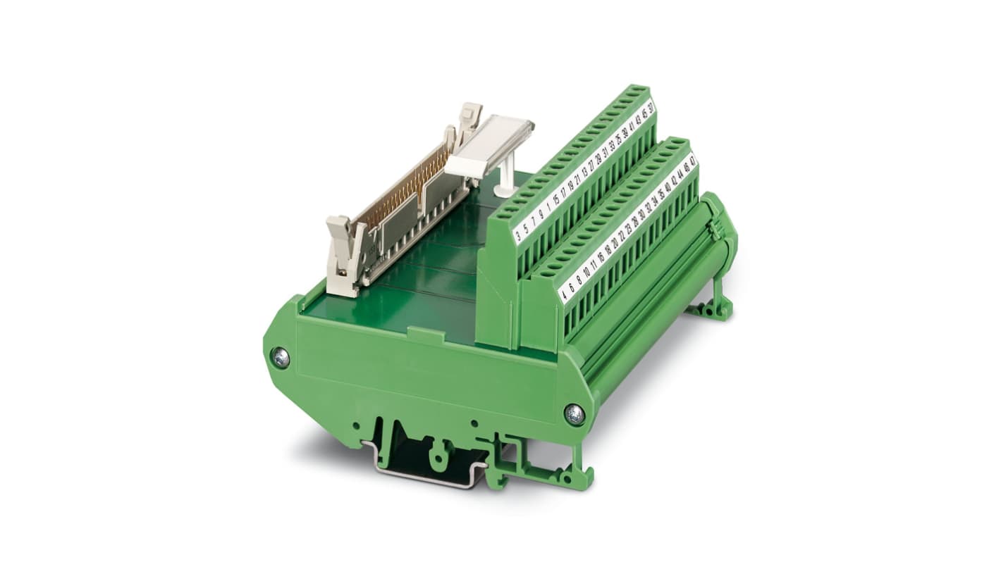 Modulo di interfaccia passivo Phoenix Contact 2291561 per Siemens S7-300, con terminazione a vite e etichettatura contatti.