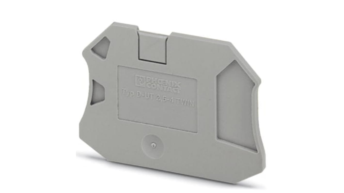 Morsetti terminali professionali Phoenix Contact 3047141 per guida DIN, disponibili in diversi colori e dimensioni.