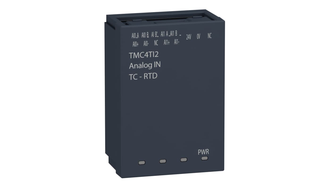 Modulo I/O PLC Schneider Electric TMC4TI2 per Modicon M241, 2 ingressi, compatibile con architetture Fieldbus.