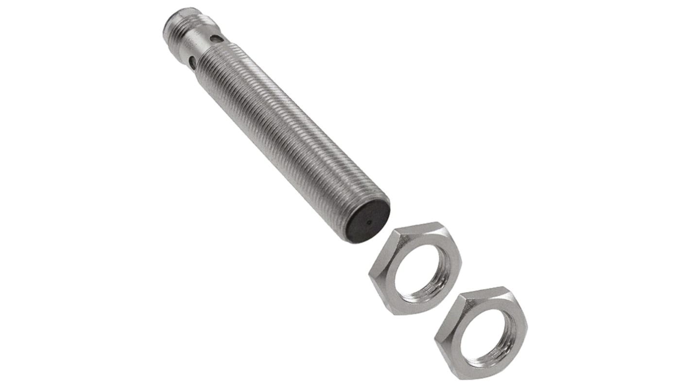 Omron E2A-M08KN04-M1-B1, sensore di prossimità cilindrico PNP, M8, rilevamento 4 mm, IP67, -40 a +70 °C.