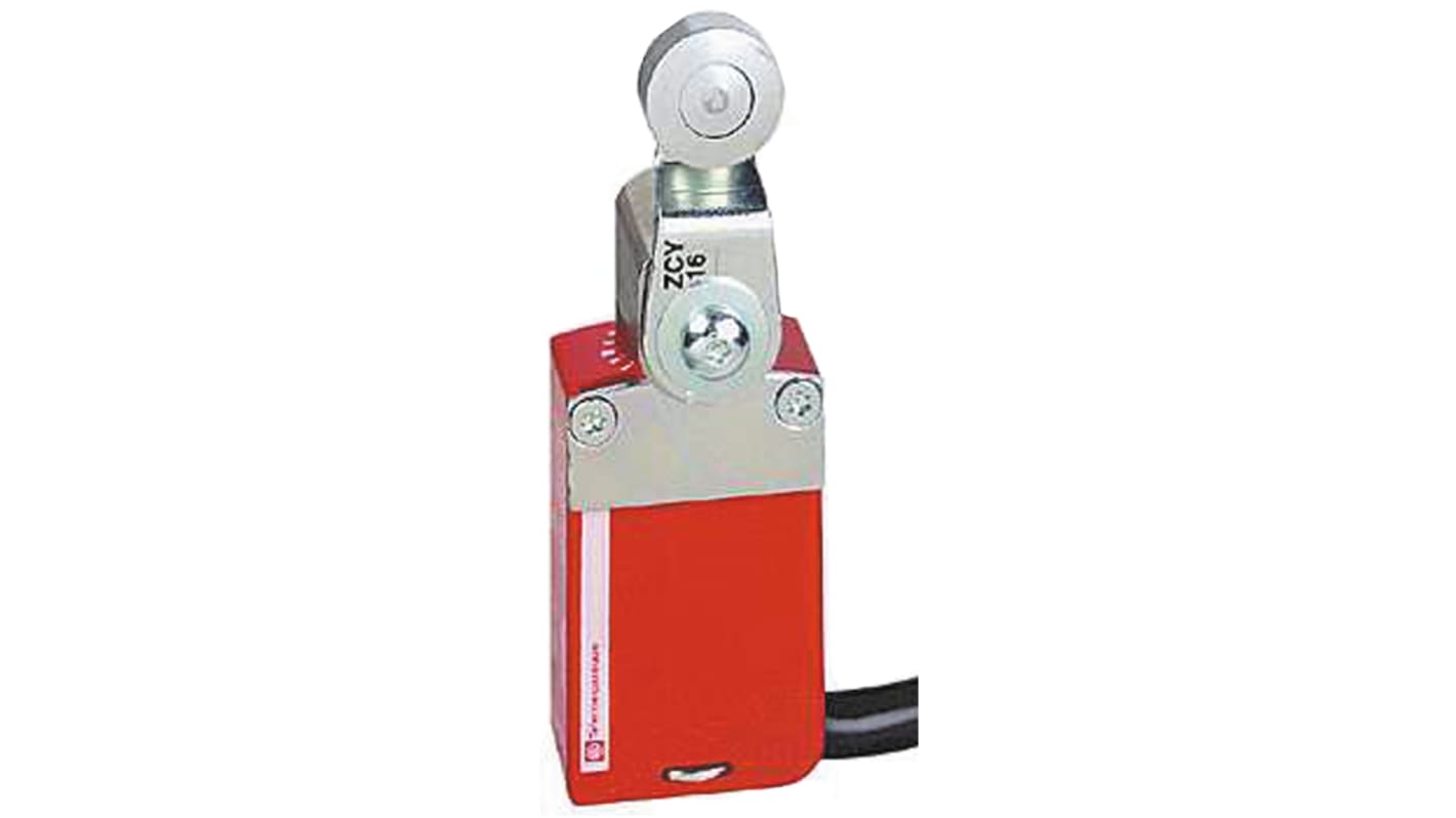 Interruttore di fine corsa Telemecanique Sensors XCSM3716L2, leva a rullo, 2NC/1NA, custodia metallica, IP66/IP67/IP68.
