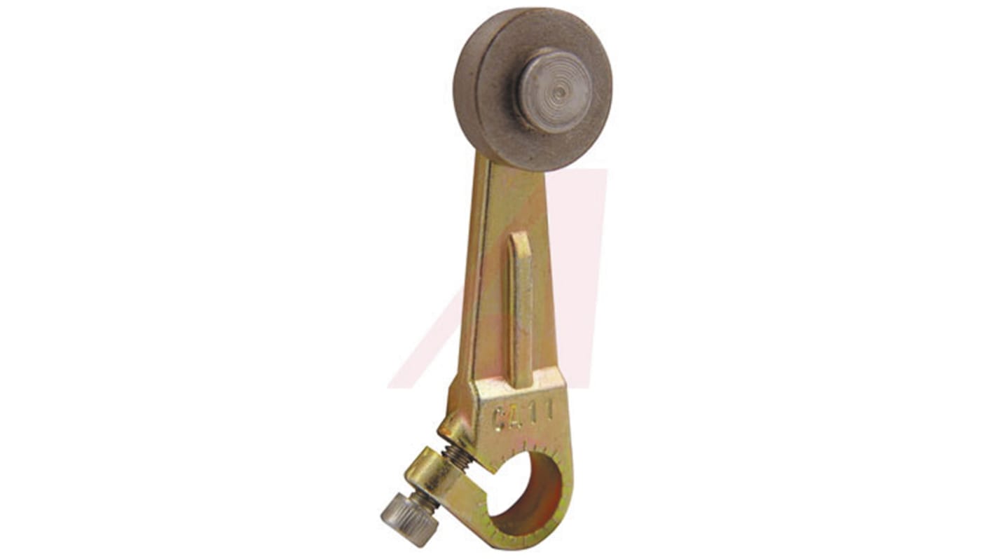 Braccio leva Telemecanique Sensors 9007CA11 per interruttori di fine corsa, in zinco pressofuso, con rullo standard.