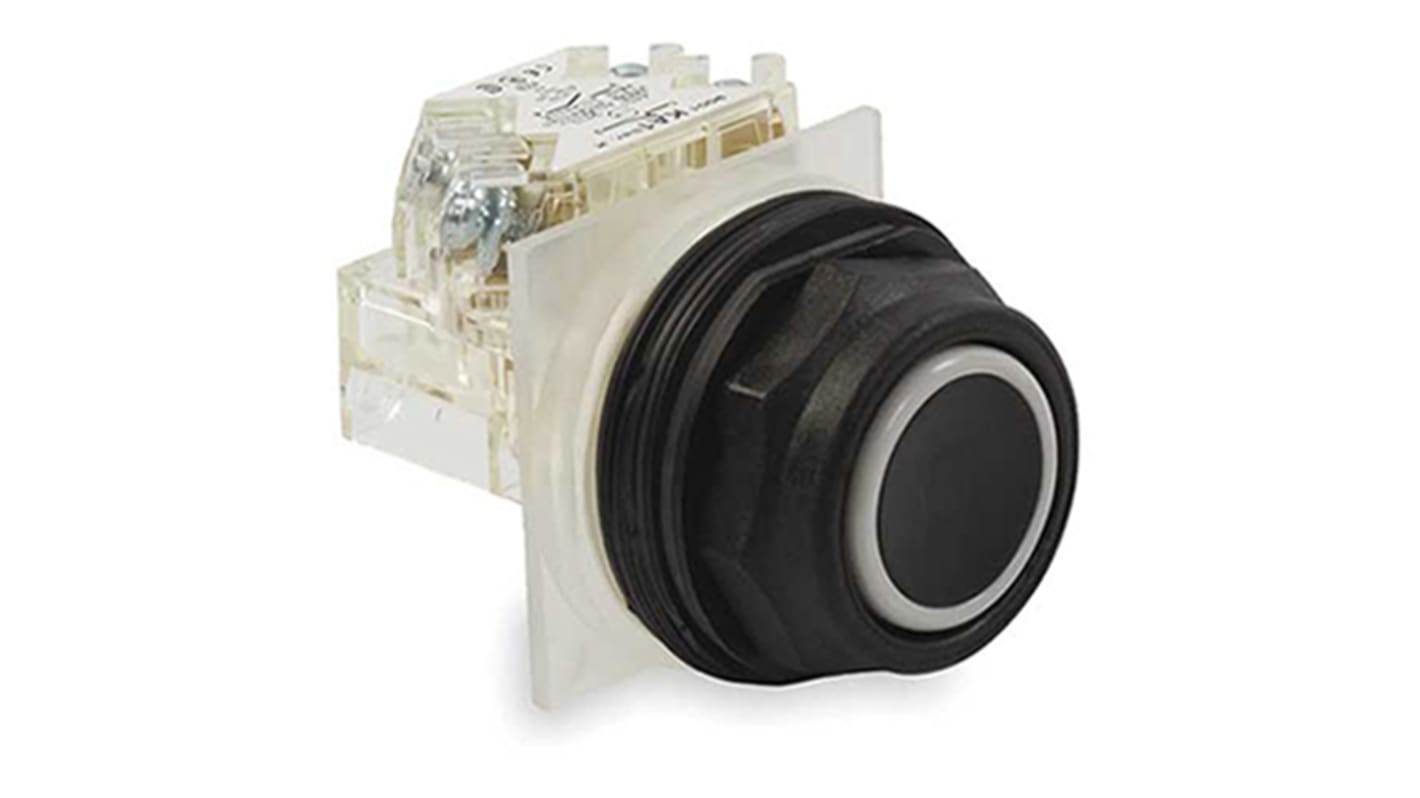 Pulsante SPST montaggio a pannello Schneider Electric, diametro foro 30 mm, colore nero, protezione NEMA 4/4X/13.