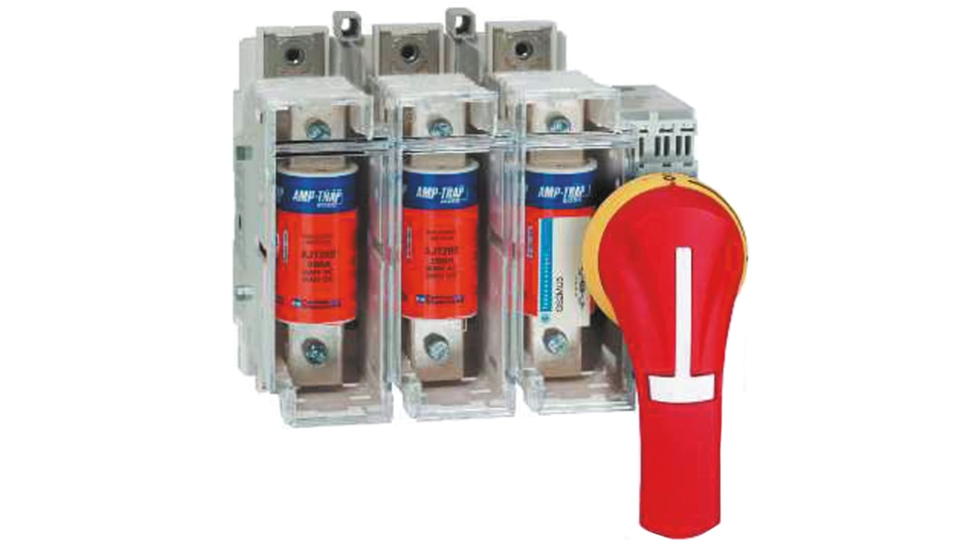 Manopola rotante GS2AH440 di Schneider Electric, colore rosso/giallo, per interruttori e sezionatori GS2.