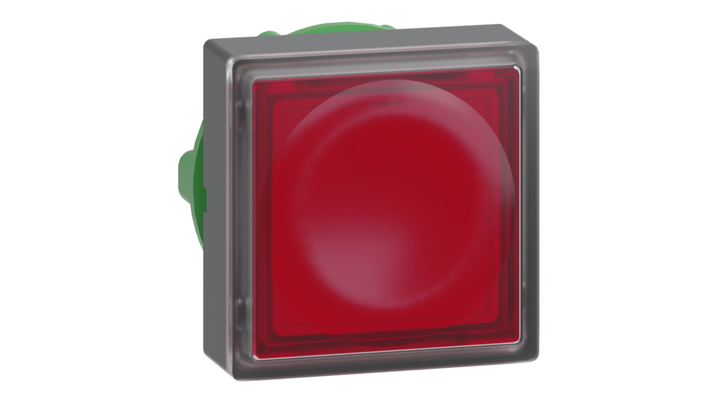 Attuatore pulsante instabile rosso Schneider Electric, testa quadrata, diametro foro 22 mm, protezione IP66.