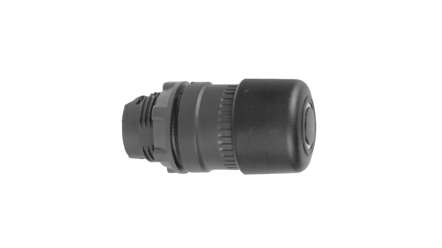 Attuatore pulsante mantenuto Schneider Electric ZB5AT24, design rotondo, diametro foro 22 mm, montaggio a pannello, grado di protezione IP66.