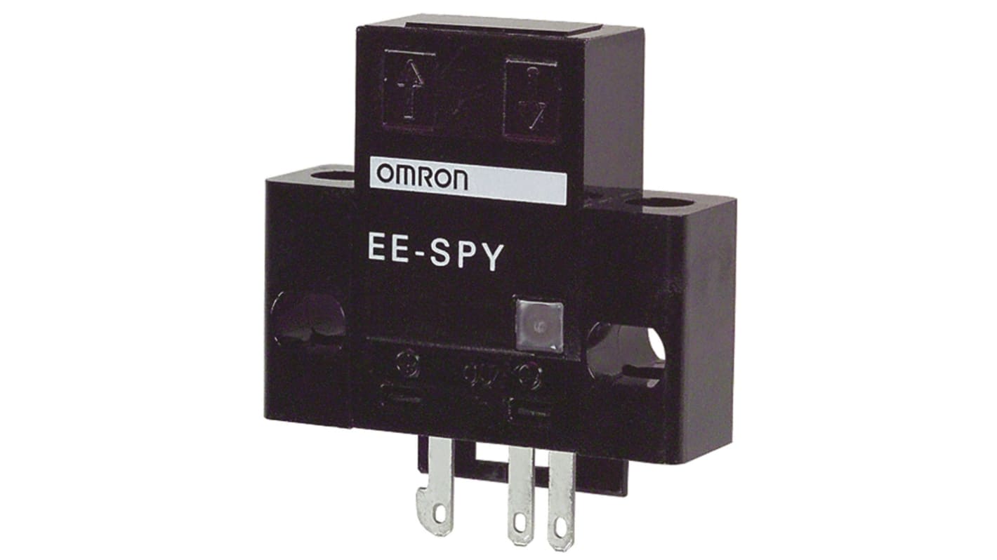 Omron EE-SPY412 CHN, sensore fotoelettrico rettangolare con rilevamento da 2 mm a 5 mm, uscita NPN, IP50.
