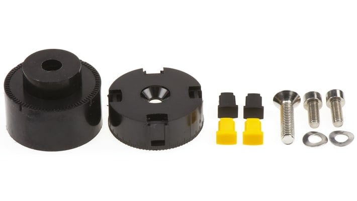 Kit di montaggio Turck BTS-DSU35-EBE3 per sensori induttivi doppi, progettato per attuatori rotanti senza contatto.
