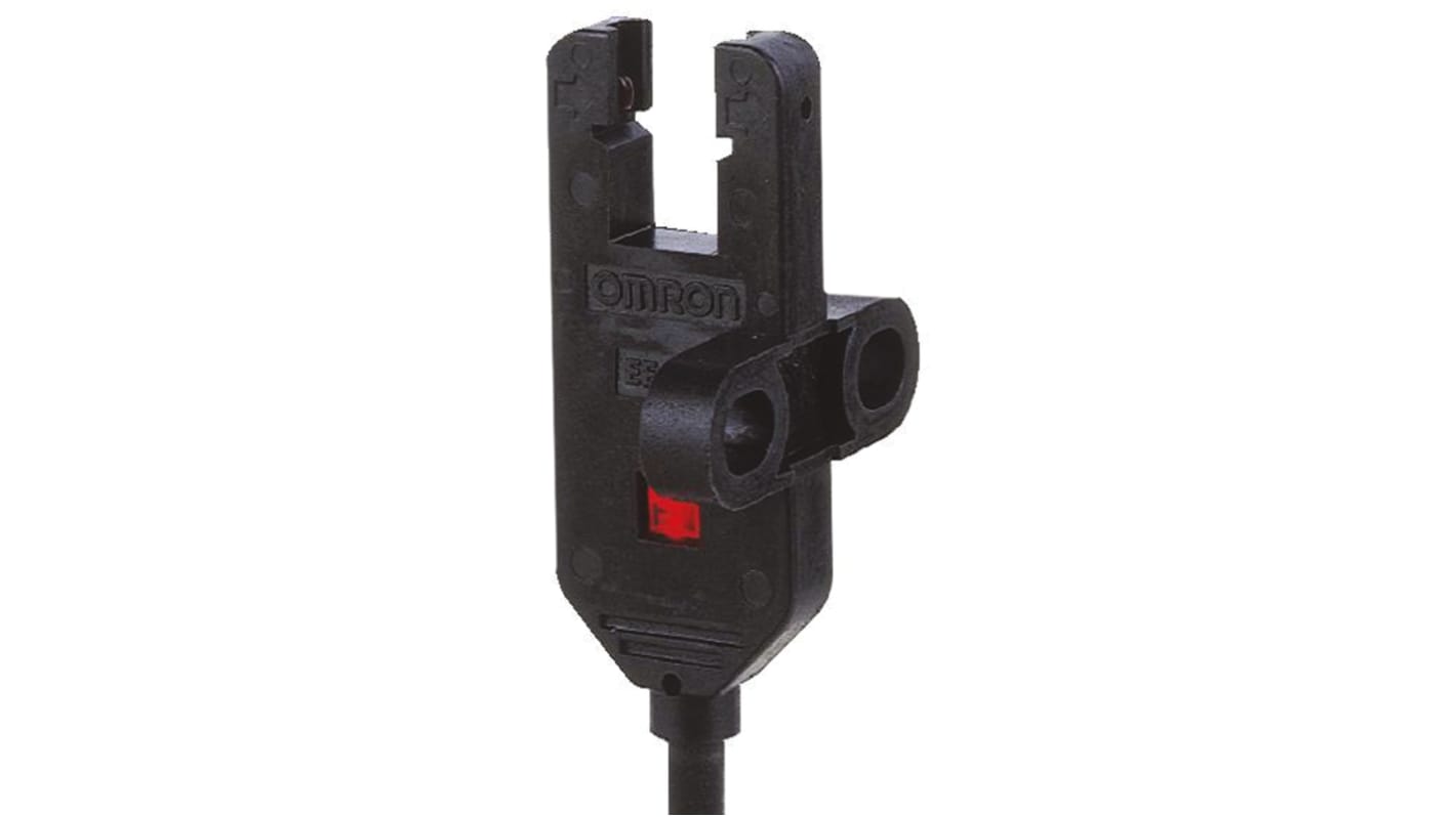 Omron EE-SX772 2M, sensore fotoelettrico NPN con uscita, cavo da 2 m, temperatura operativa -25/+55 °C, grado di protezione IP60.