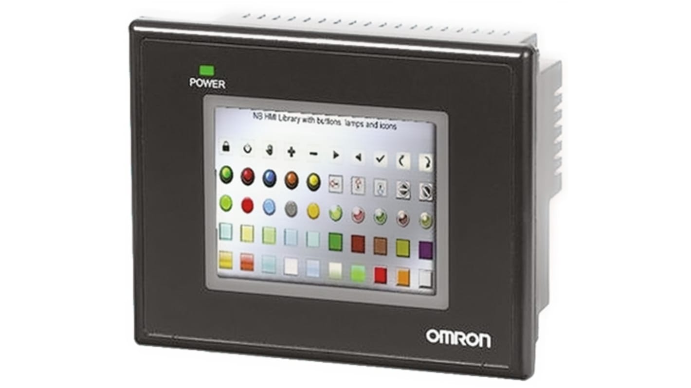Omron - NB3Q-TW01B Display HMI touch screen 3,5" LCD TFT, risoluzione 320x240 pixel, IP65, ideale per controllo e monitoraggio processo.
