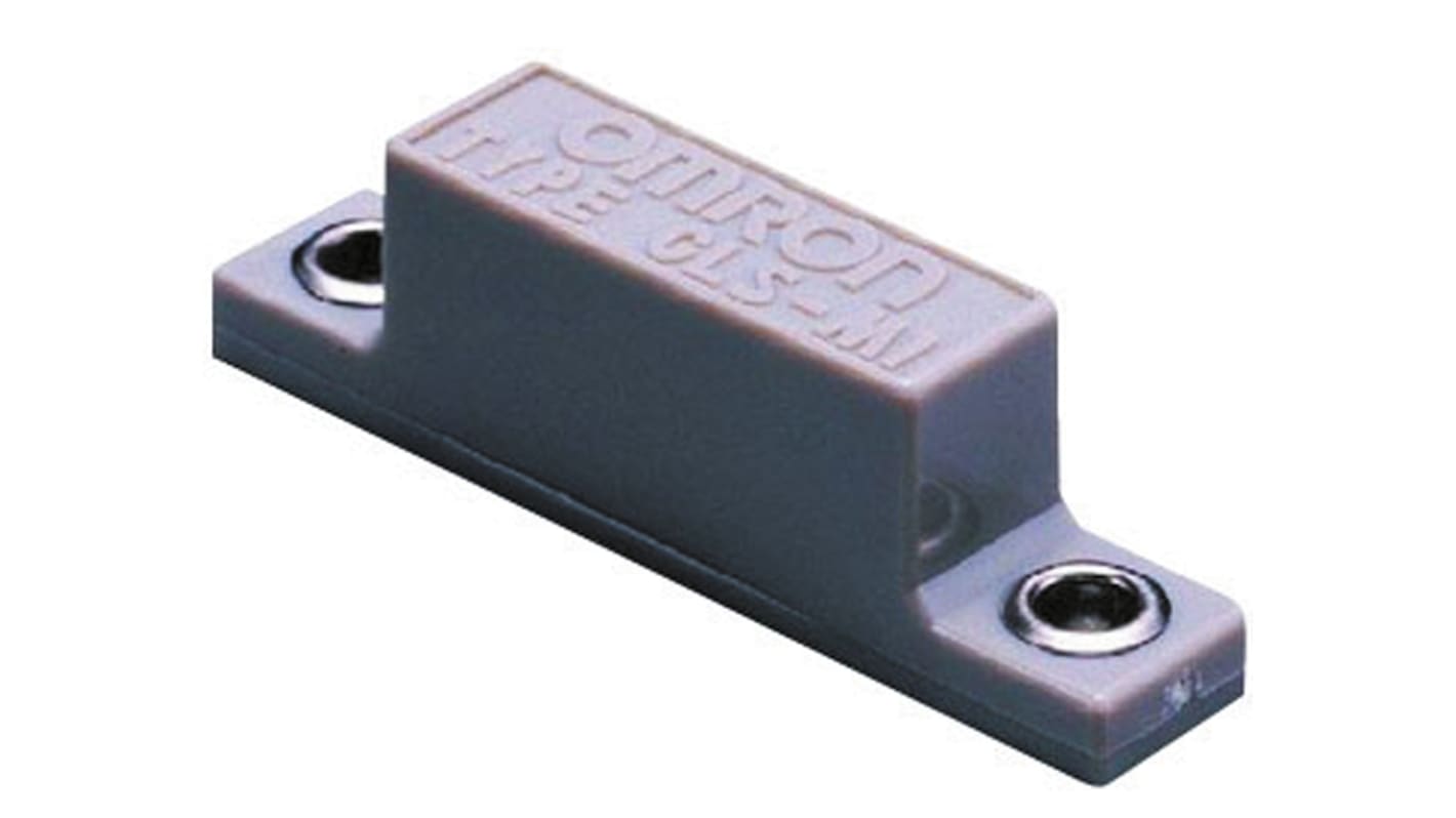 Sensore di prossimità magnetico Omron GLS-M1, progettato per attivare interruttori reed in applicazioni di apertura porte.