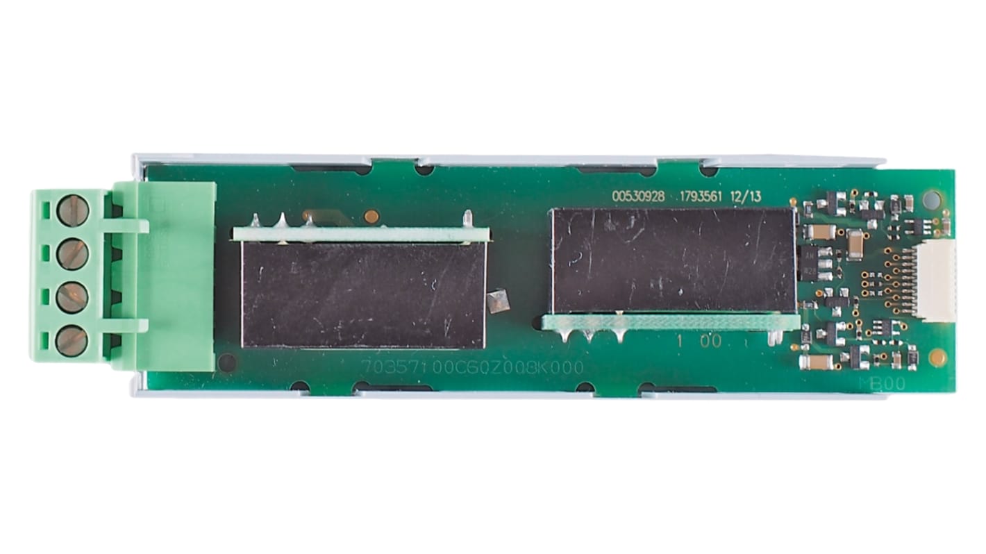 Modulo di controllo temperatura Jumo 703571(20258x)/12, con 2 relè, display TFT a colori e ingressi analogici universali.