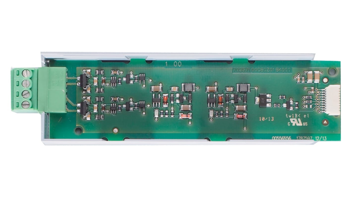 Modulo di controllo temperatura Jumo 703571(20258x)/15, con display TFT a colori e due uscite logiche 0/12 V.