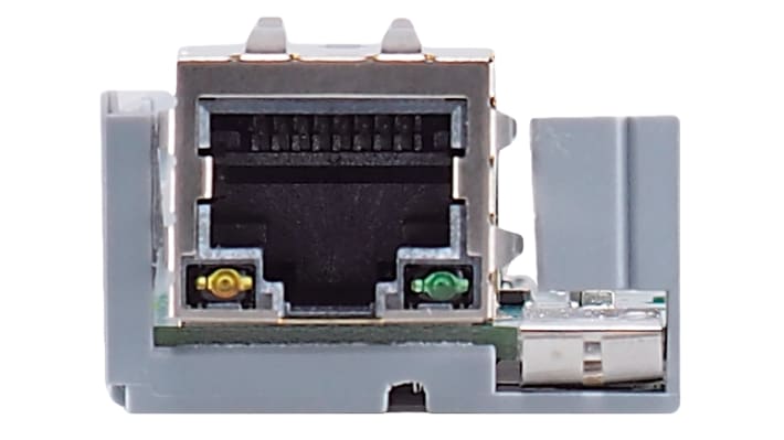 Modulo di controllo temperatura Jumo 703571/0001 DICON Touch, due canali, display TFT a colori, interfacce Modbus ed Ethernet.
