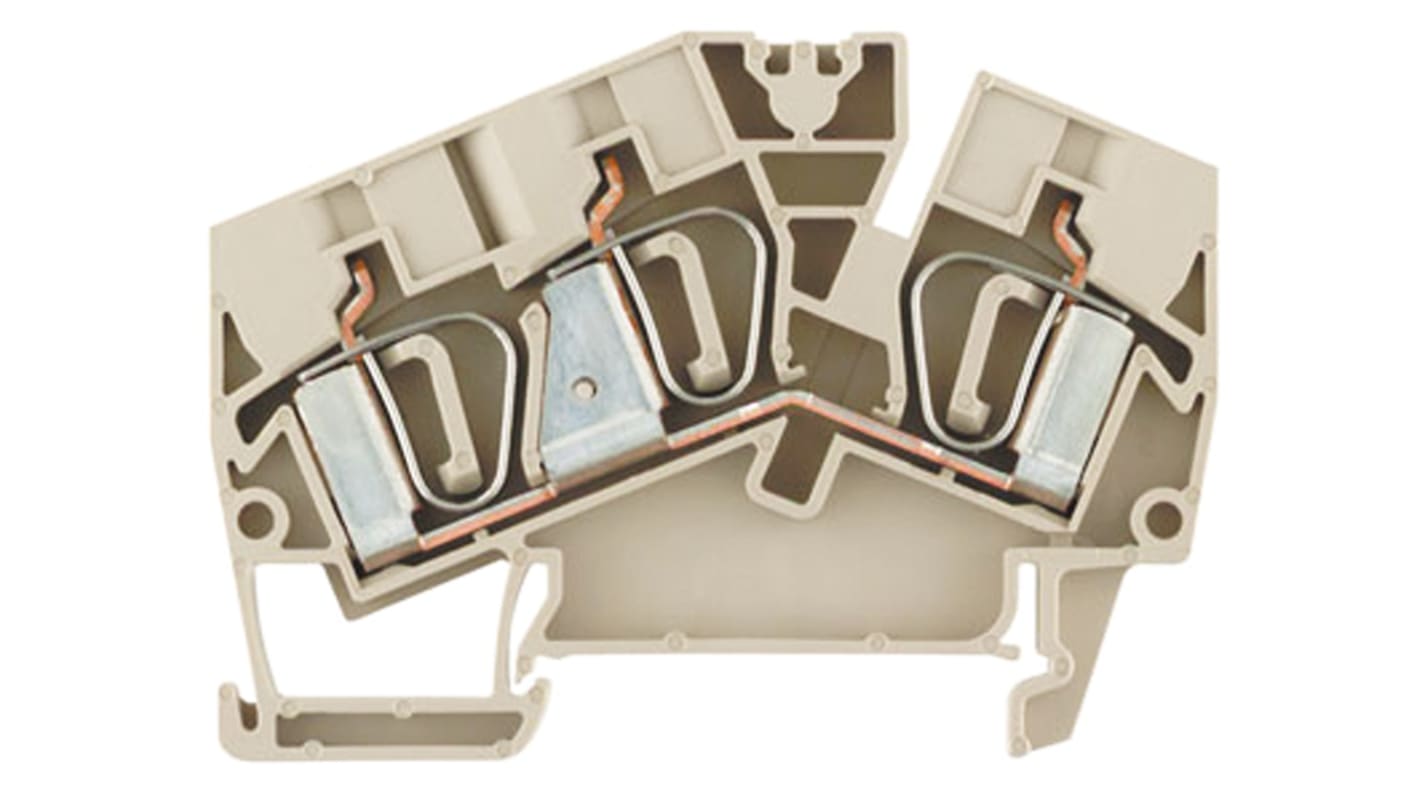 Morsettiera passante Weidmüller 1771410000, tecnologia a morsetto di tensione, colori vari, collegamenti trasversali.