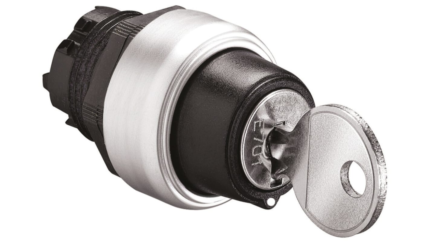 Testa selettore Lovato LPCS321, serie Platinum, 2 posizioni, diametro foro 22mm, protezione IP66/IP67, temperatura -25/+70 gradi.