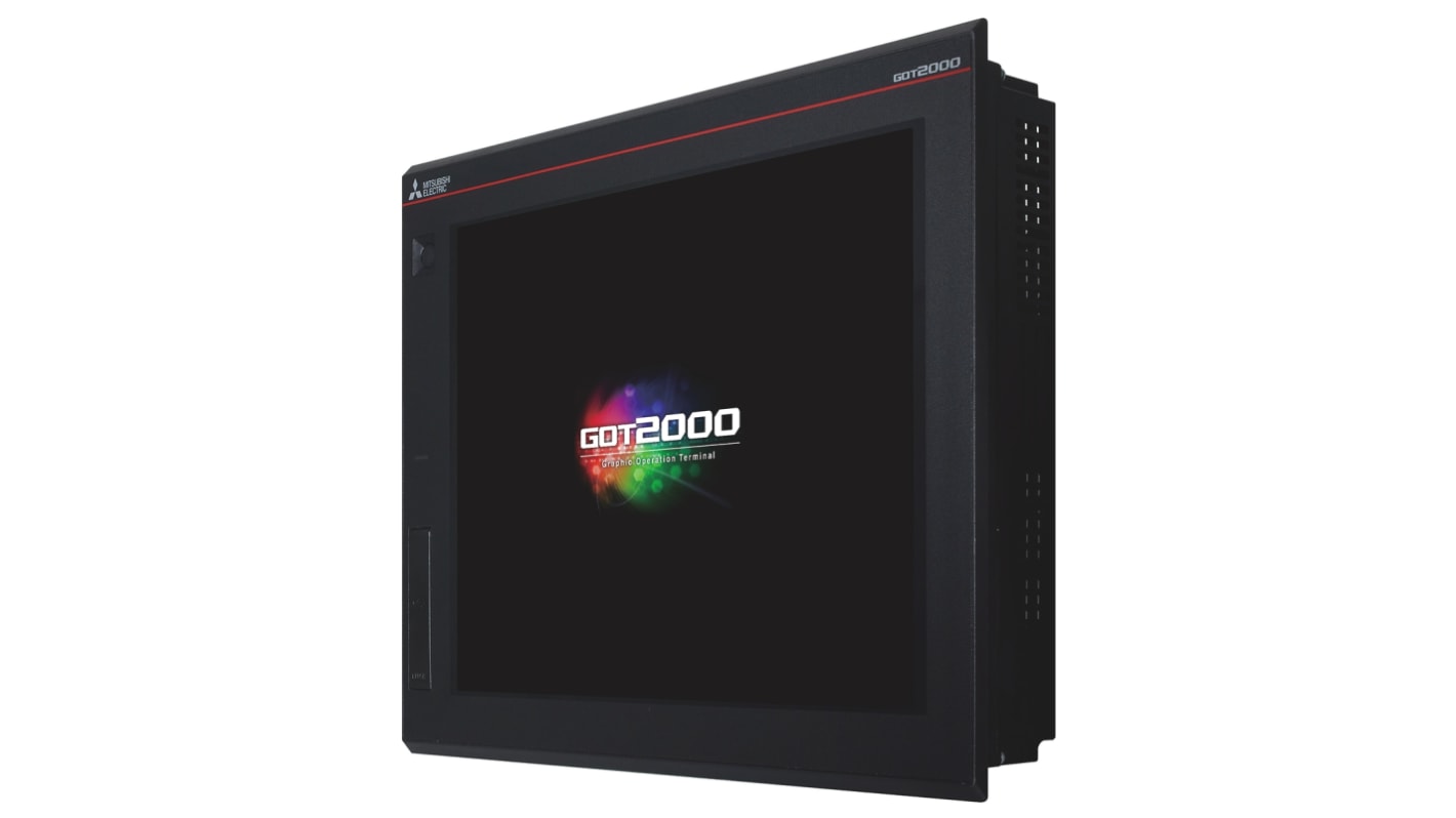 Mitsubishi Electric GT2104-RTBD, display HMI touchscreen 4,3" TFT, risoluzione 480x272, interfacce Ethernet e USB.