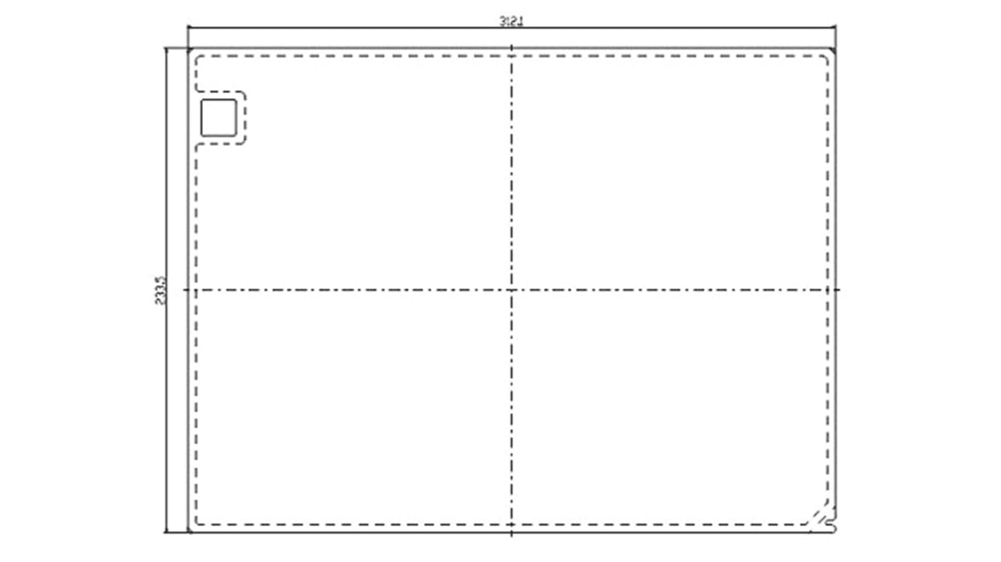 Coperchio di protezione Mitsubishi Electric GT25-12PSCC per HMI serie GT25 e GT27, con 5 fogli antiabbagliamento.