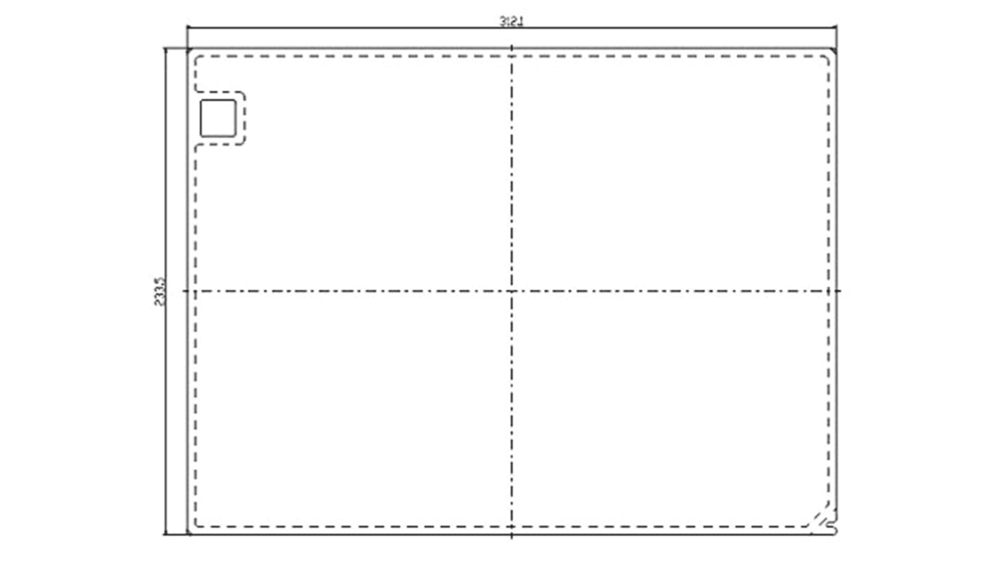 Coperchio di protezione Mitsubishi Electric GT25-08PSCC per HMI serie GT25 e GT27, include 5 fogli antiabbagliamento.