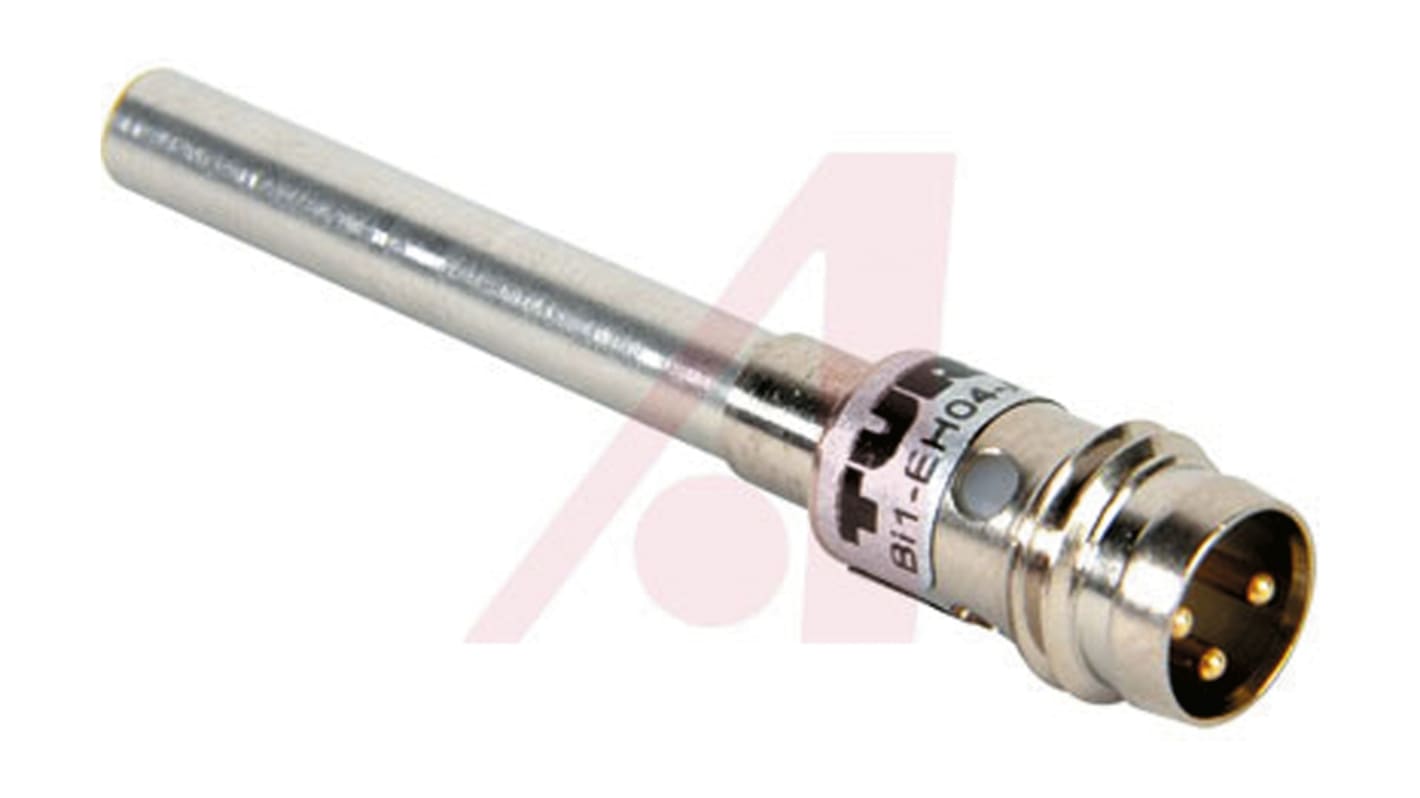 Sensore di prossimità cilindrico Turck Bi1-EH04-AP6X-V1331, PNP M8, rilevamento 1 mm, IP67, acciaio inox, 42.5 mm.