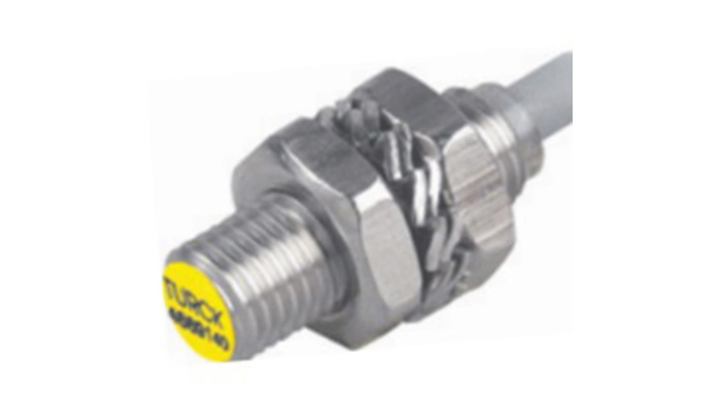 Sensore di prossimità cilindrico PNP M8 Turck Bi2-EG08K-AP6X, rilevamento 2 mm, IP67, montaggio a filo, acciaio inox.
