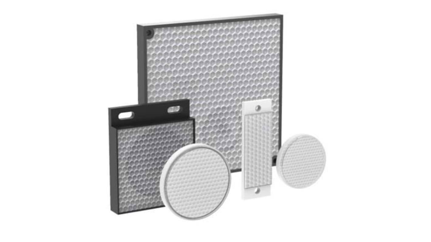 Riflettore rettangolare Banner BRT-100X50 per sensore VALU-BEAM, progettato per applicazioni industriali.