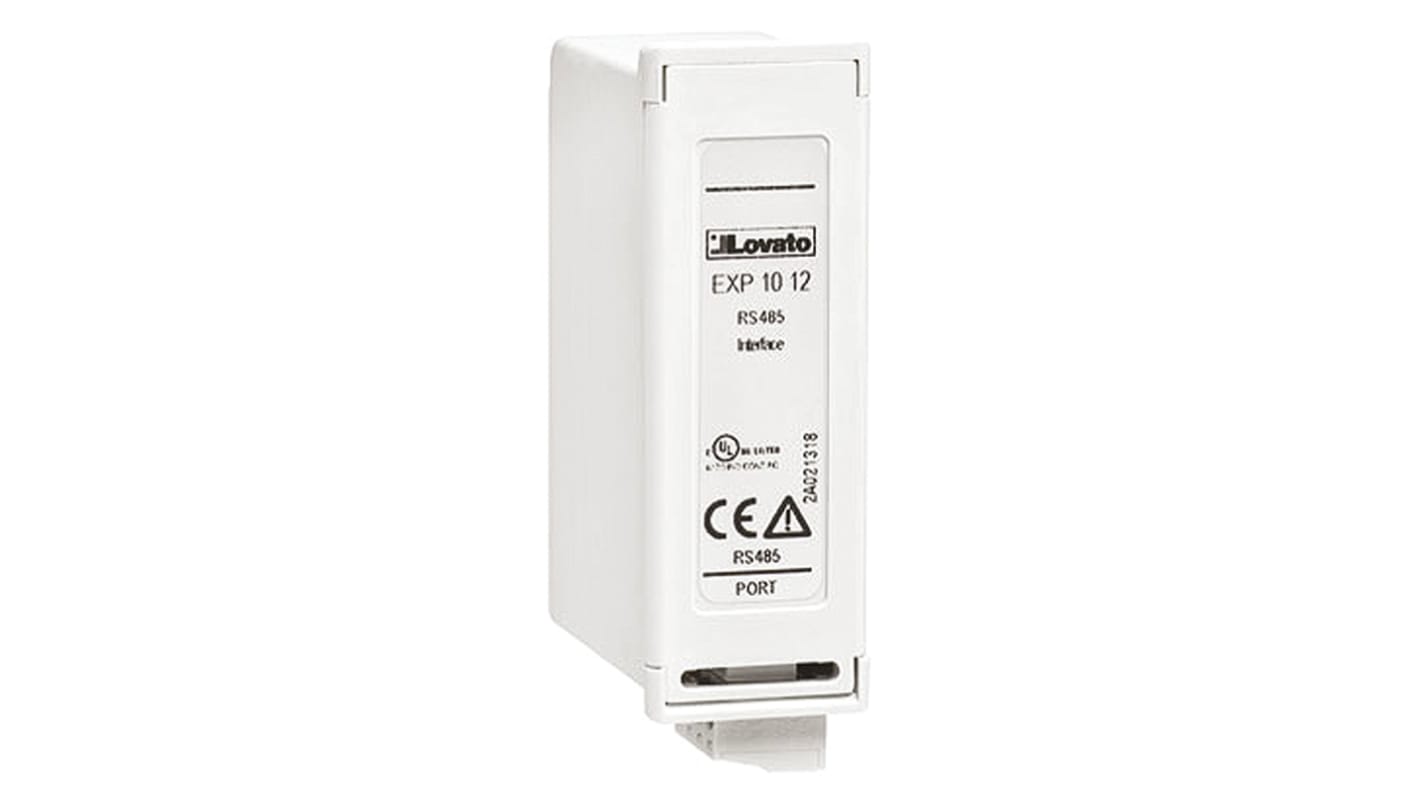 Accoppiatore bus Lovato EXP1012 per multimetri digitali, interfaccia RS485, compatibile con serie DMG600 e DCRL.