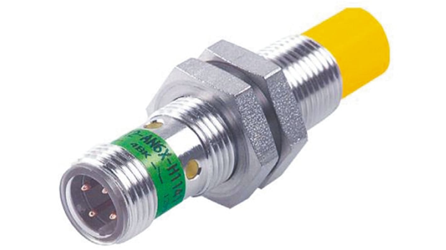 Sensore di prossimità cilindrico PNP Turck Ni5-M12-AP6X-H1141, rilevamento a 5 mm, IP67, alimentazione 10-30 V c.c.
